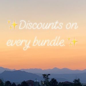 Discount on all bundles! ⭐️